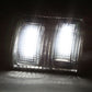 08-15 Ford Super Duty Towing Mirror Side Light Pair Smoke/White LED
