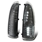 00-07 Ford F-250 F-350 Towing Mirror Side Light Pair Black/White LED