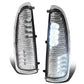 00-07 Ford Super Duty Towing Mirror Side Lights Chrome White LED