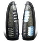 00-07 Ford F-250 F-350 Towing Mirror Side Lights - Smoke White LED