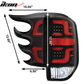 2014-2016 Toyota Tundra BR Clear Lens Black Housing Tail lights Bar