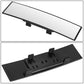 Universal Convex Wide Angle Rear View Mirror 11x3 Black