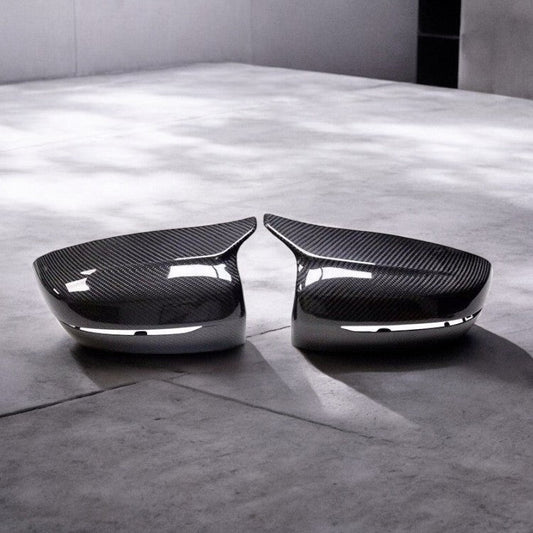 M Style Carbon Fiber Mirror Caps - BMW G20/ G22/ G30/ G14/ G15 | Palenon Performance