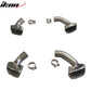 2014-2017 BMW F15 X5 Base MP Style Rear Kits + Muffler Tips S/S Chrome