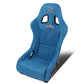 Prisma Ultra Style Fixed Back Bucket Racing Seat Blue Alcantara - FRP