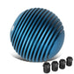 Universal Heatsink Style Ball Shift Knob - 50MM - Blue