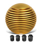 Heatsink Style Ball Shift Knob - 50MM - Gold