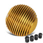 Heatsink Style Ball Shift Knob - 50MM - Gold