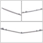 2010+ Mercedes W207 Front Bumper Lower Center Chrome Molding ABS