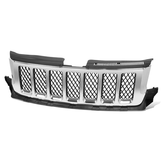 2011-2013 Jeep Grand Cherokee Overland Style Front Grille Chrome