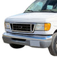 1992-2007 Ford Econoline Van Chrome & Silver Gray Grille Assembly