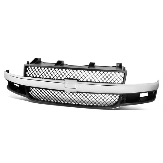 2003-2022 GMC Express/Savana Dark Gray Grille with Chrome Molding
