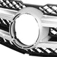 2010-2015 Mercedes GLK Silver/Black Grille with Aluminum Trim