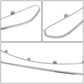 2010-2012 Ford Fusion Front Bumper Grille Molding Chrome Trim