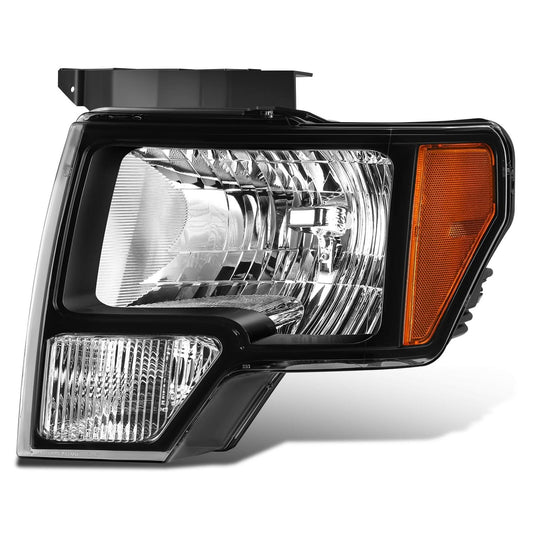 2010-2014 Ford F-150 OE Style Black Housing Headlights - Left