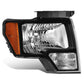 2010-2014 Ford F-150 OE Style Right Headlight - Black Housing