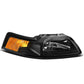 99-04 Ford Mustang OE Style Right Headlight - Black Housing