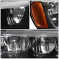 99-04 Jeep Grand Cherokee OE Style Left Headlight - Black Housing