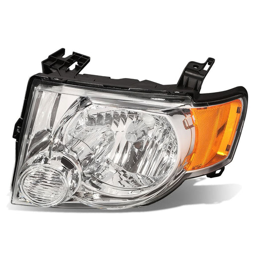 2008-2012 Ford Escape OE Style Headlights - Chrome Housing Left