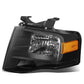 2007-2014 Ford Expedition OE Style H13 Headlight - Black Housing Left