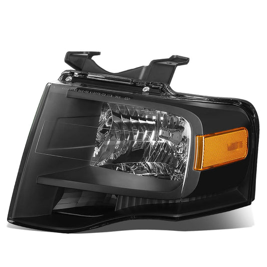 2007-2014 Ford Expedition OE Style H13 Headlight - Black Housing Left