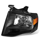 2007-2014 Ford Expedition OE Style H13 Headlight - Black Housing Left