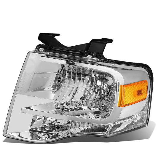 2007-2014 Ford Expedition OE Style Left Headlight Chrome Housing