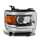 14-19 GMC Sierra OE Style Right Headlight - Black Housing H7 Halogen