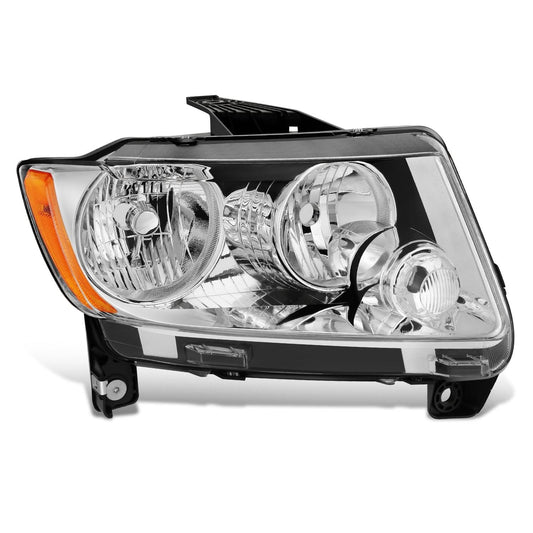 2011-2013 Jeep Grand Cherokee OE Style Right Headlight - Chrome Housing