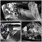 2014-2016 Nissan Rogue Halogen Headlights - Black Housing Right Side