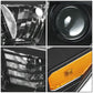 2016-2023 Toyota Tacoma OE Style LED DRL Headlights - Black Housing