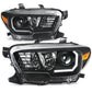 2016-2023 Toyota Tacoma OE Style LED DRL Headlights - Black Housing