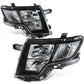 07-10 Ford Edge OE Style Black Housing Headlights - Clear Reflector