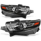 2013-2019 Ford Taurus OE Style Black Housing Headlights Set
