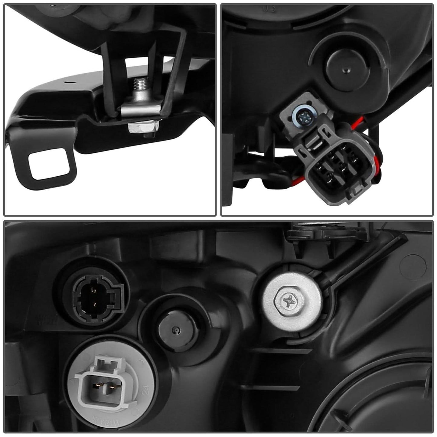 2006-2008 Subaru Forester OE Style Headlights Chrome Housing