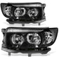 06-08 Subaru Forester OE Style Black Housing Clear Reflector Headlights