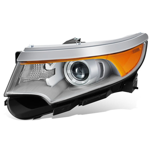 2011-2014 Ford Edge OE Style HID Headlight - Chrome Housing Left