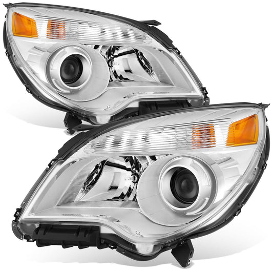 2010-2015 Chevrolet Equinox OE Style Projector Headlights Chrome Housing