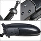 2006-2009 Hyundai Accent OEM Manual Side Mirror - Left Textured Black