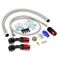 Oil Feed Lines Kit Stainless Steel 40" with 10AN Return Drain Line