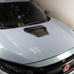 OLM LE Carbon Fiber Hood Scoop Cover - 2017 - 2021 Honda Civic Type R