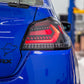 OLM Evolution Tail Lights (Clear Lens, Black Base, White Bar) - 2015-2021 WRX / STI