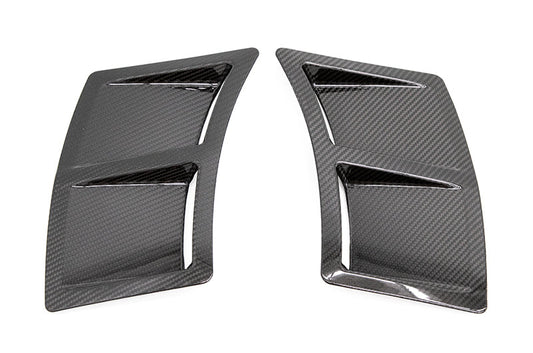 OLM S207 Style Carbon Fiber Bumper Vent Inserts - 2015-2021 WRX / STI