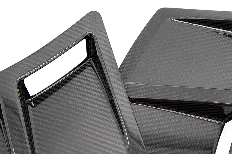 OLM S207 Style Carbon Fiber Bumper Vent Inserts - 2015-2021 WRX / STI