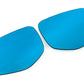 OLM Wide Angle Convex Mirrors w/ Turn Signals / Defrosters (Blue) - Subaru WRX 2022+