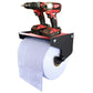 Heavy Duty Metal Blue Roll Holder Wall Mounted Galvanized Paper Towel Dispenser