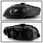 SPYDER xTune Audi A4 06-08 Projector Headlights - Halogen Model Only - DRL LED - Black PRO-JH-AA406-DRL-BK 9036071