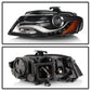 SPYDER Xtune 09-11 Audi A4 HID Xenon OE (Non AFS) Projector Headlights OE Left (PRO-JH-AA409-HID-OE-L) 9948343