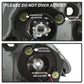SPYDER xTune Acura RSX 2002-2004 Halo Projector Headlights - Black PRO-JH-ARSX02-HL-BK 9036613