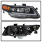SPYDER xTune 04-08 Acura TSX LED Light Bar Projector Headlights - Black (PRO-JH-ATSX04-LB-BK) 9043116
